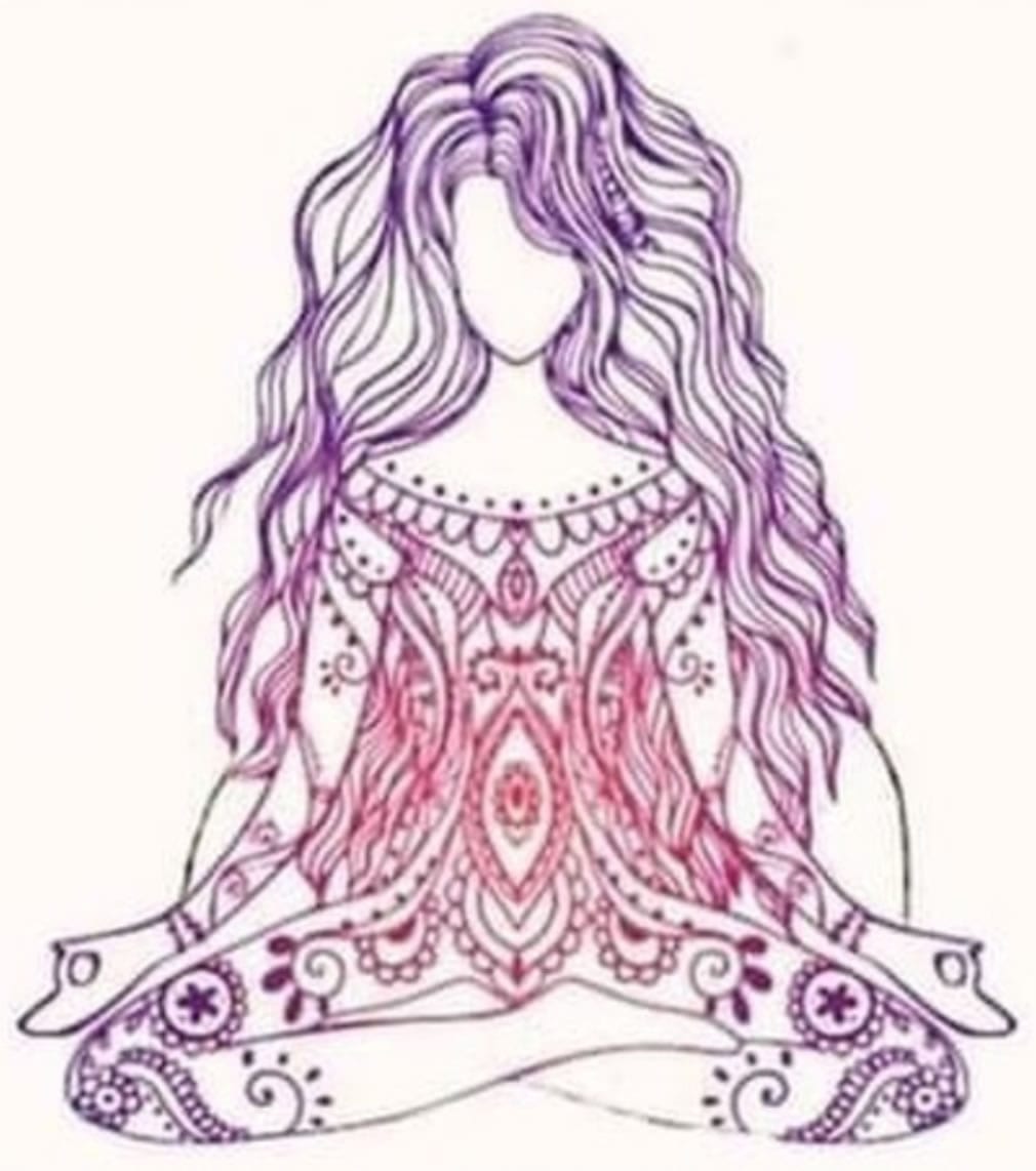 Yoga position female illustration